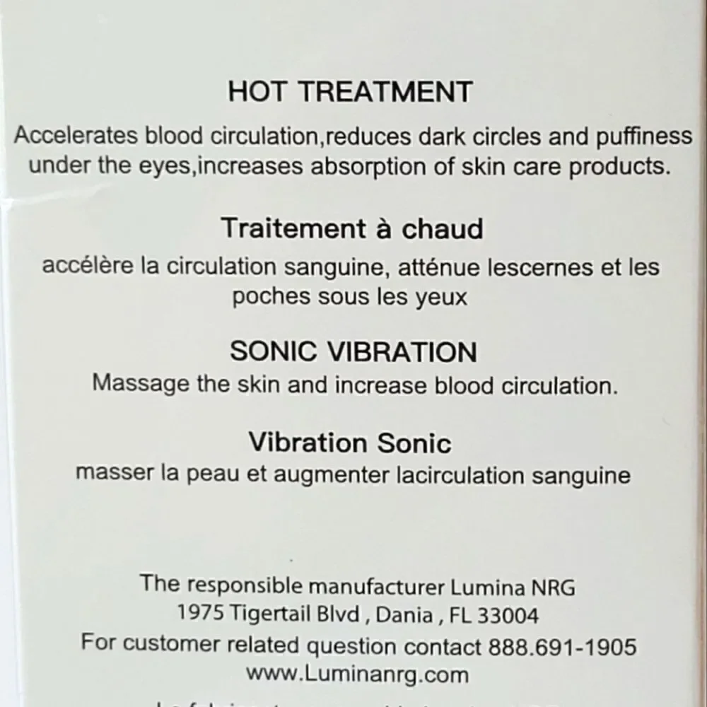 Lumina NRG Sonic Eye Lift Wand Device